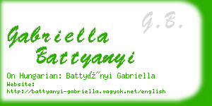 gabriella battyanyi business card